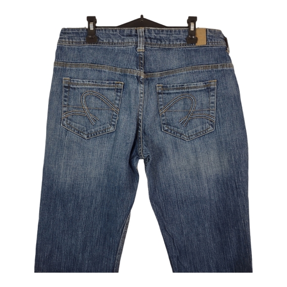 Maurices KELLI STRAIGHT Jeans Size 9/10 Long Stretch Denim Inseam 33 Dark Wash - Picture 6 of 12